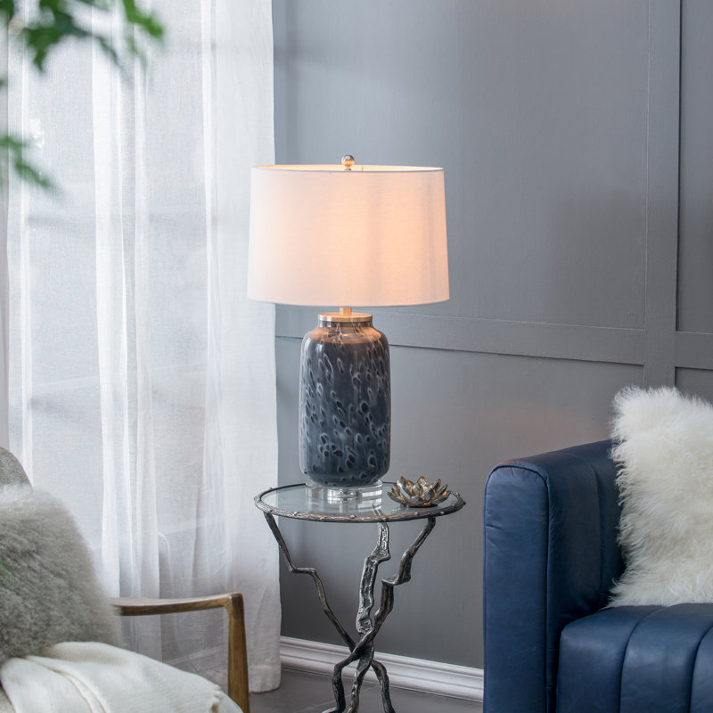 Lampe de table bleue 28 po Jacksyn