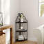 Étagère d'angle à 3 niveaux, étagère autoportante pour bibliothèque, petite étagère pour plante, salon, bureau à domicile, cuisine, petit espace