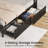 Bed Frame with Bookcase Headboard and 4 Storage Drawers, Metal Platform Bed with RGB LED Lights-1231716786