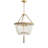 Tessica 3 - Light Metal / Rope Dimmable Drum Chandelier
