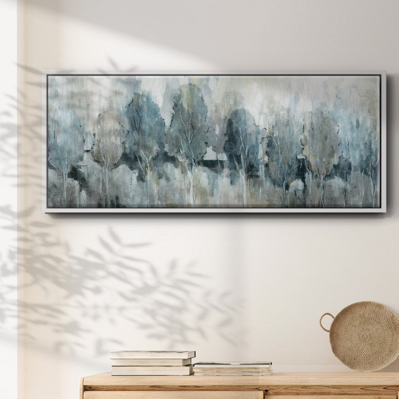 Bright Indigo Grove - Toile avec cadre, H 12 po x l 30 po