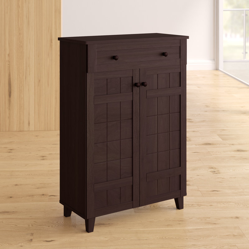 15 Pair Shoe Storage Cabinet, Brown