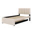 Lit plateforme tapissier avec lit gigogne-69841874