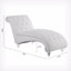 Chaise longue sans accoudoirs touffetée