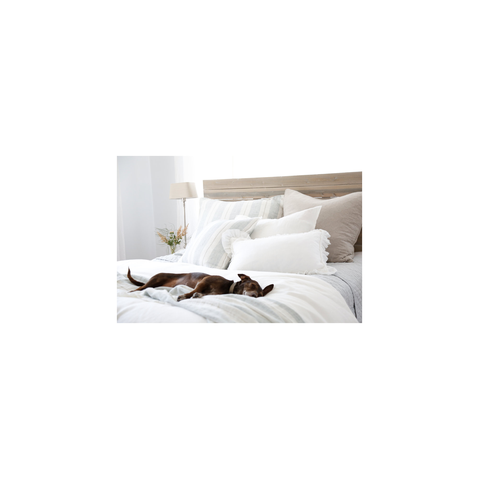 Laguna Striped Throw Pillow, Ocean/Natural
