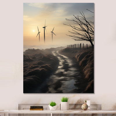" Wind Turbines Twilight "