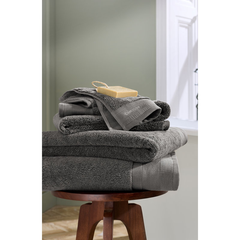 Signature Hand Towel, Charcoal