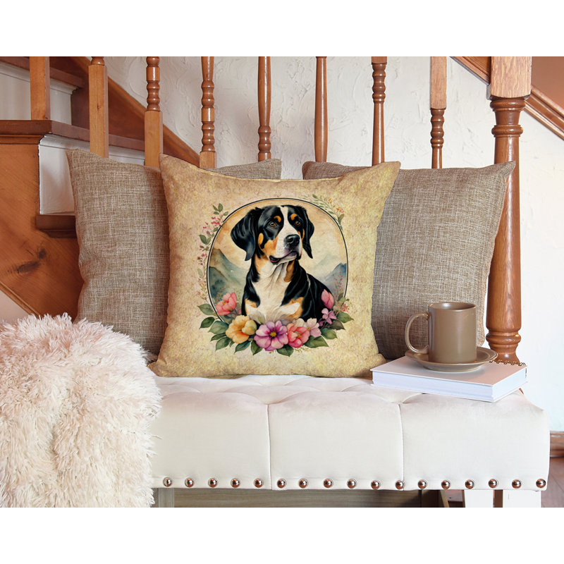  Coussin décoratif intérieur / extérieur en polyester Autre / Sans motif, H 14 po x l 14 po x P 3 po
