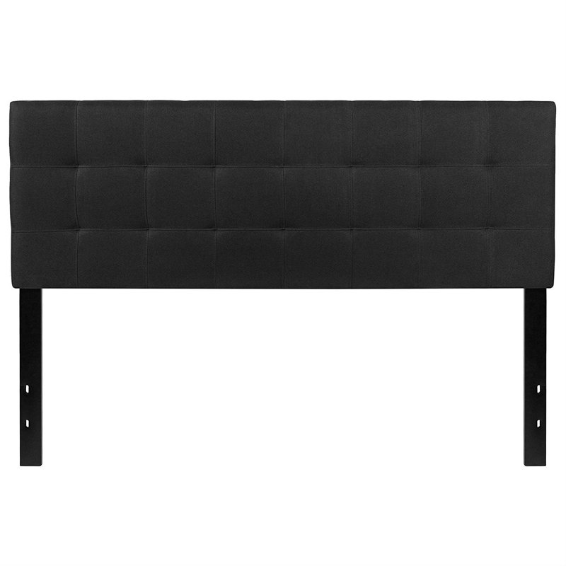Ciriaca Quilted Tufted Upholstered Headboard, Black, Full