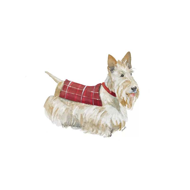 Wheaten Scotty by Lanie Loreth - Wrapped Canvas Painting, 20.32 cm H x 30.48 cm W
