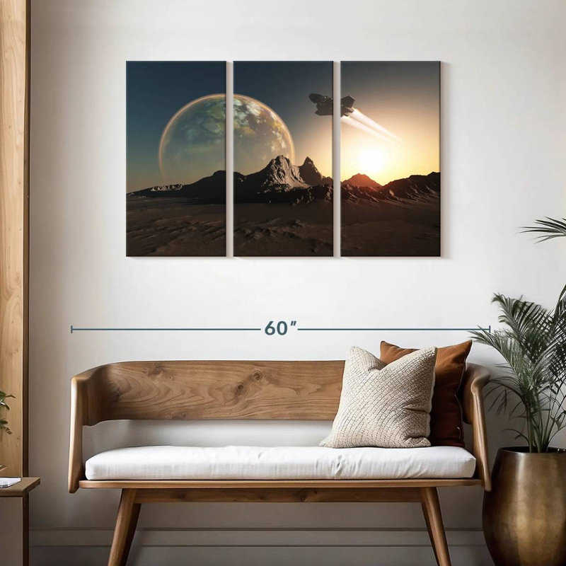 Kelan Spacecraft, 48" H x 74" W