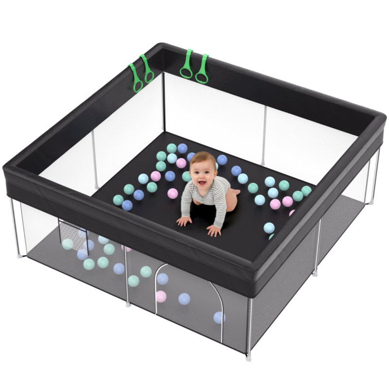 Parc pliable pour bébé, 50"×50", pour tout-petits