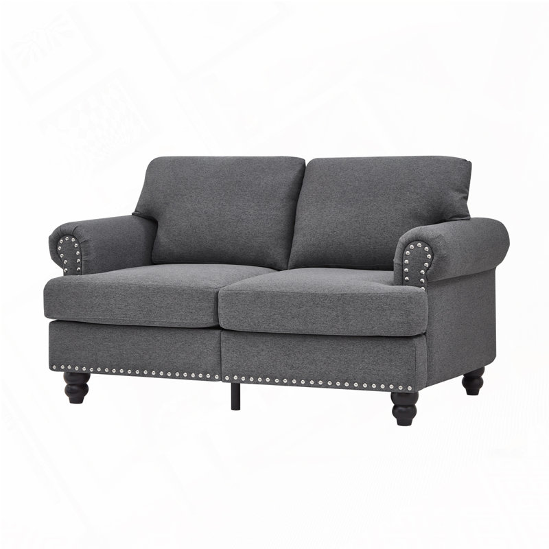Revêtement en polyester rembourré avec clous, Polyester gris