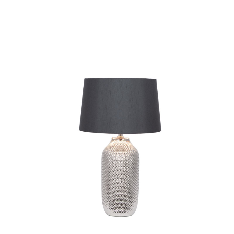 Soler Ceramic Table Lamp, Silver