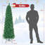 Lighted Artificial Pine Christmas Tree-876832178
