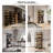 5 Tier Glass Display Cabinet, Curio Cabinet, Dining Cabinet, Bookcase With Adjustable LED Lights, Human Sensor-716561638