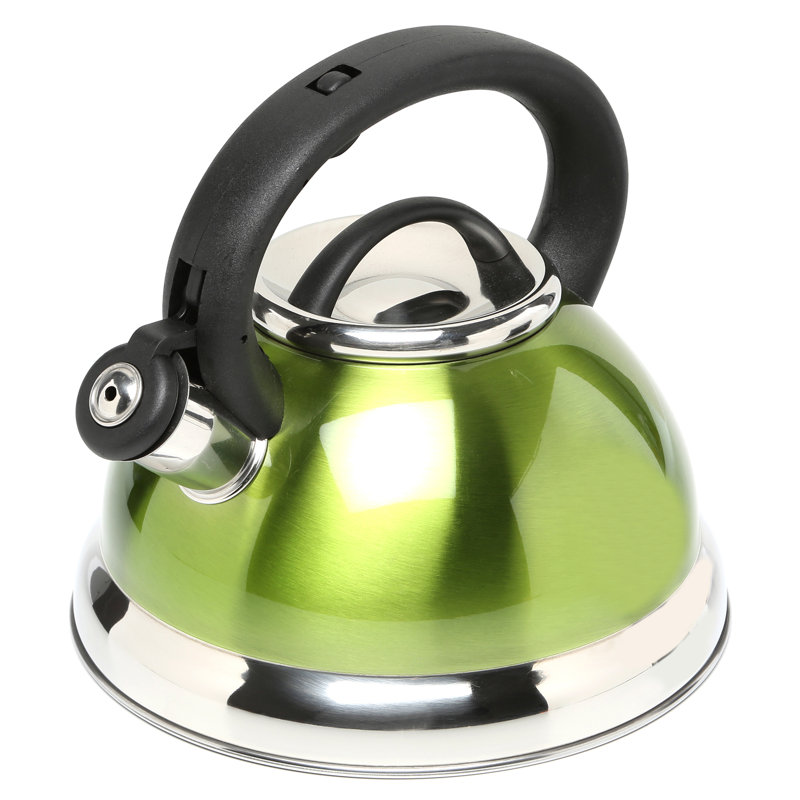 Creative Home Alexa 3 pintes Bouilloire pour cuisinière en acier inoxydable, Chartreuse métallique