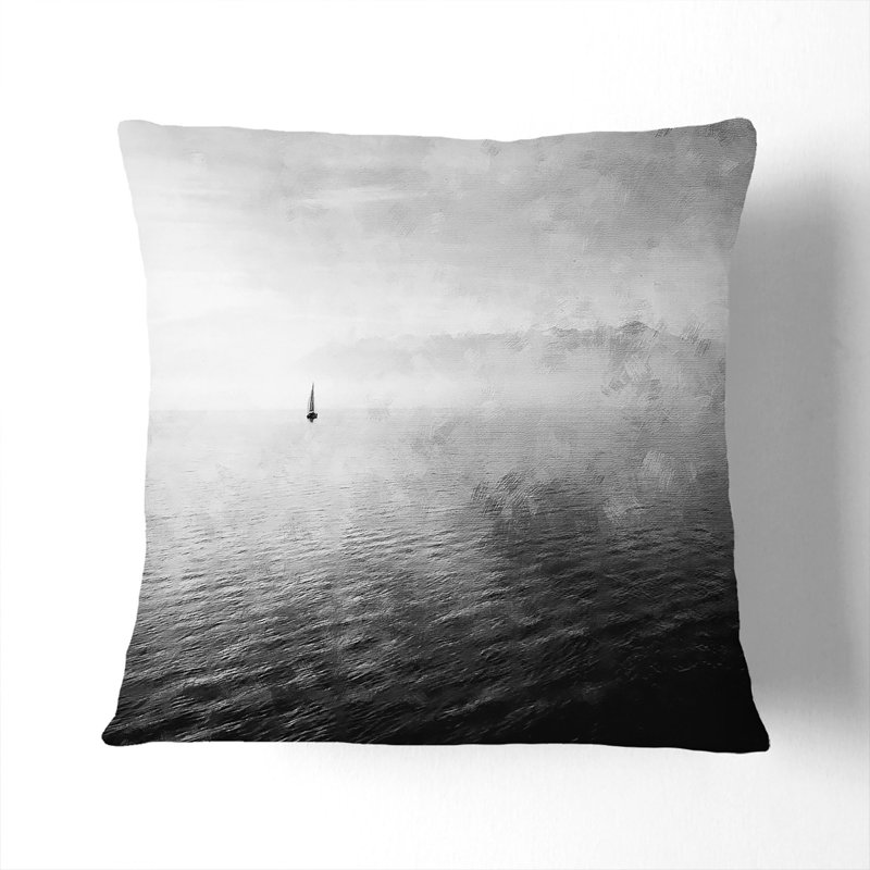 Sailing Boat Vol.2 Painting Scatter Cushion, 55cm H x 55cm W x 20cm D