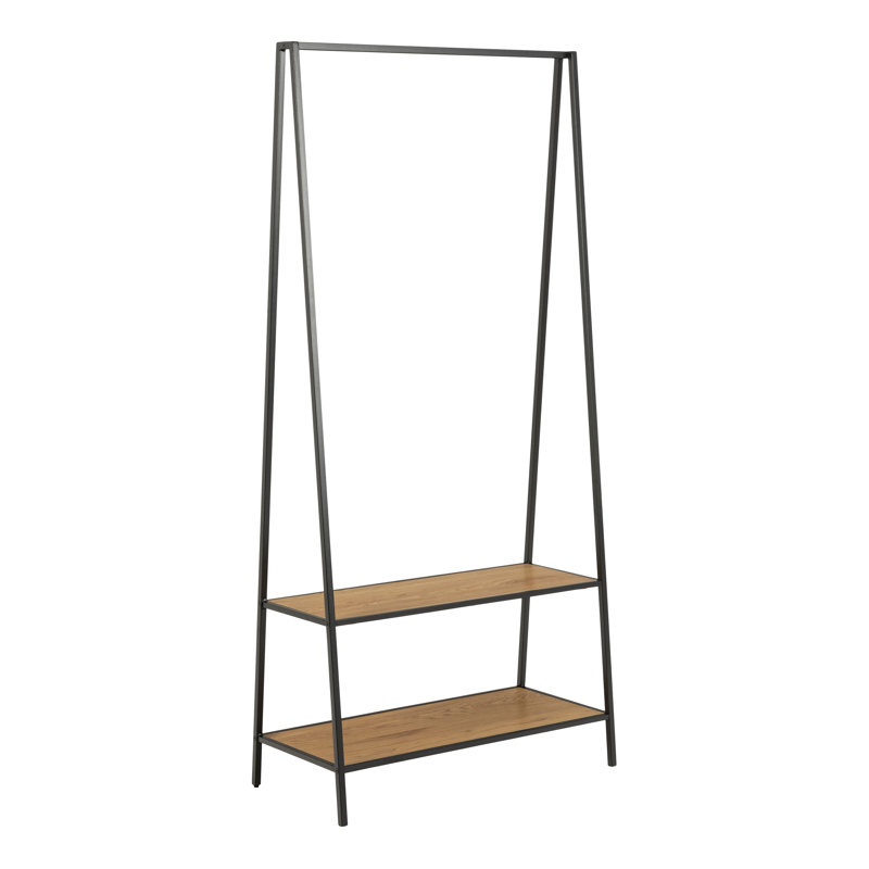 Alfonsino 77cm Clothing Rack, Brown