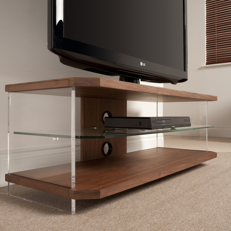 Unfinished TV Stand for TVs up to 55", Walnut