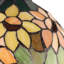 10"W Evelina Traditional Yellow Sunflowers Stained Glass Dome Shade Pendant