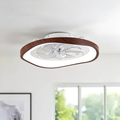 Ventilateur de plafond à DEL 19,7 "à intensité variable avec télécommande et 3 températures de couleur