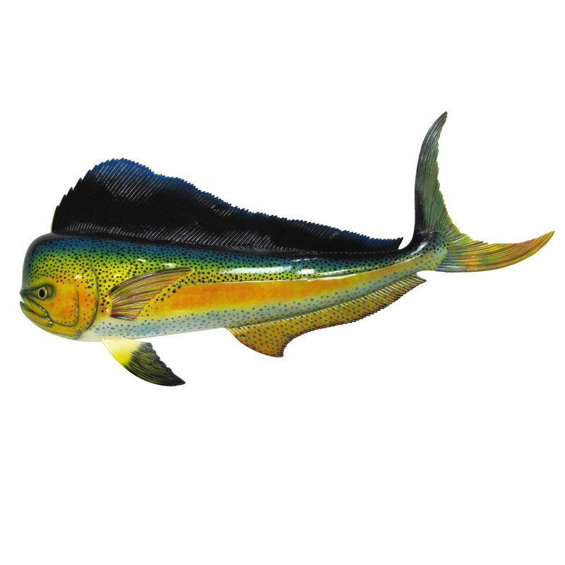 Décoration murale poisson salé peint à la main Mahi