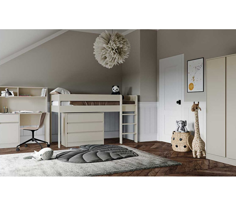 LA Furniture Desk White