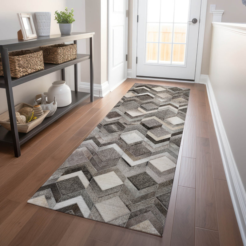  Tapis de qualité supérieure lavable à la machine Jaylia AMF100, Tapis de couloir 2 pi 3 po x 7 pi 6 po