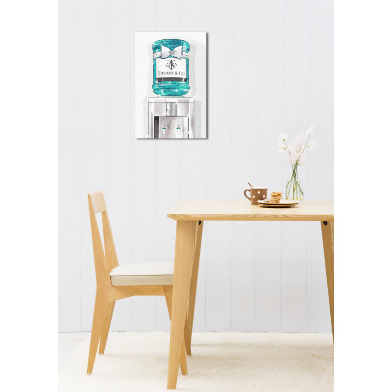 Bijou de watercooler - impression, H 30 po x l 20 po, Toile tendue