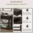 48'' Solid Pine Wood Top Console Table, Modern Entryway Sofa Side Table With 3 Storage Drawers And 2 Shelves. Easy To Assemble-1334611863