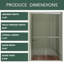 Porte de douche demi-cadre l 48 po x H 76 po avec design unique-98227576