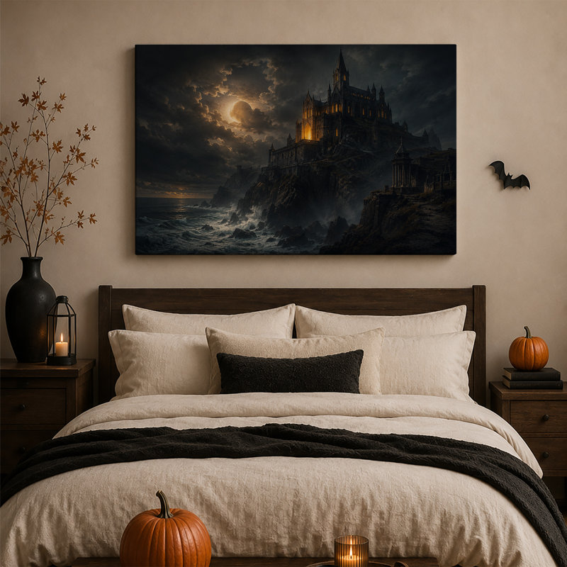 Art mural sur toile Halloween, H 36 po x l 48 po