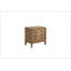 Table de chevet 3 tiroirs avec finition USB au lait