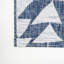 Tapis intérieur / extérieur à motif géométrique tribal ivoire / bleu moderne Jorda-51612270