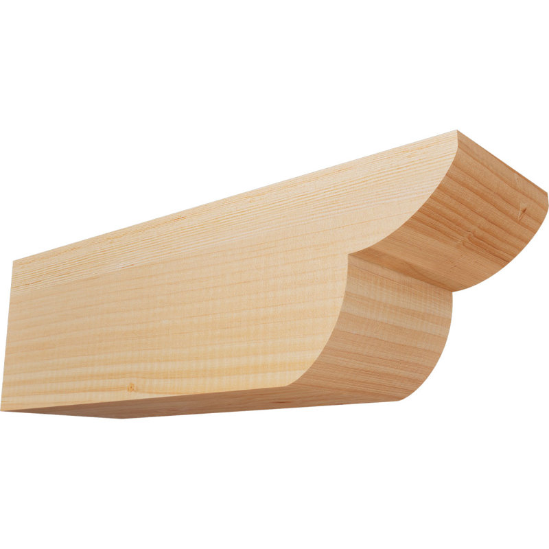 Queue de chevron lisse Crestline, Douglas, H 6 po x l 18 po x P 5,5 po