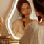 Coiffeuse avec miroir lumineux, 6 tiroirs