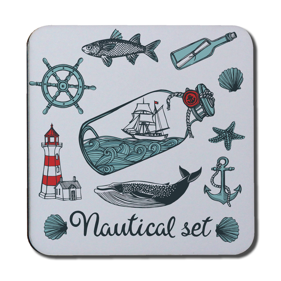 Square 6 Piece Coaster Set