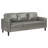 Farallone Grey 2-Piece Track Arm Sofa Set
