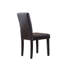 Chaise parsons Critchfield en bois massif et similicuir (ensemble de 2)-123830435