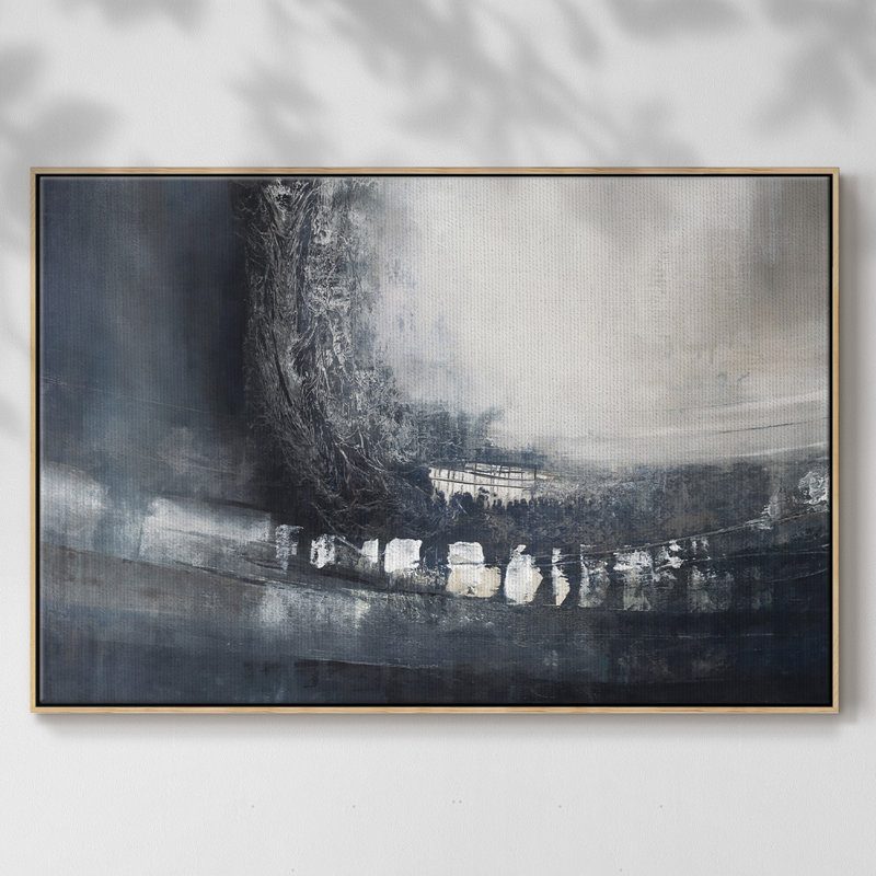 «Beyond Shadows I», reproduction d'art sur toile encadrée, H 37 po x l 25 po x P 2 po, Bois naturel