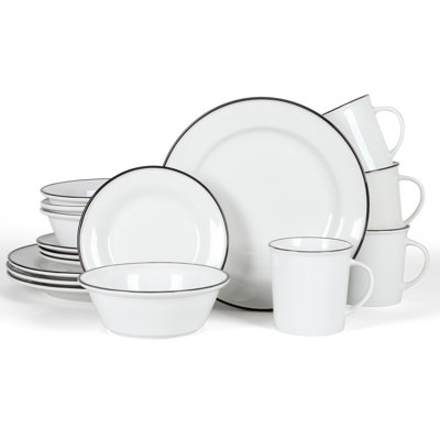 Martha Stewart Cliffield 16 Piece Dinnerware Set