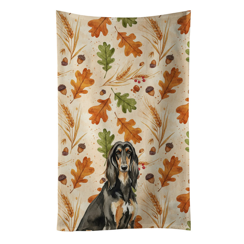 Torchon noir et brun clair Hound Heirloom, Lévrier afghan noir et brun clair