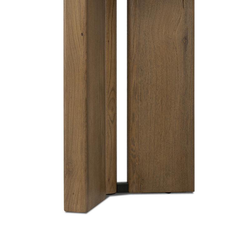 Huxley 78'' W Console Table, Rubbed Light Oak