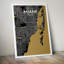 « miami city map », reproduction d’impression sur affiche luxe-31736953