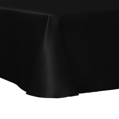 Ultimate Textile -5 Pack- Herringbone - Fandango 108 X 156-Inch Rectangular Tablecloth, Black