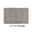 Merkle 100% Cotton Tufted Bath Rug with Non-Slip Backing, Machine Washable, Ultra Soft & Absorbent Solid Bath Mat for Shower, Bathtub, Sink & Vanity Areas, 21" x 34" Rectangle, Beige-398468810-398468809