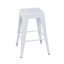 Tabouret à hauteur de comptoir 24 po, tabourets de bar en métal sans dossier, ensemble de 4, non empilable, amovible et facile à assembler, conception peu encombrante pour îlot de cuisine / bar / café / salle à manger-103719793-103719794-103719802