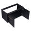 Casier de salle de bain 36 po, châtaignier noir, style moderne avec meuble-lavabo mural, options abondantes au toucher-750582933