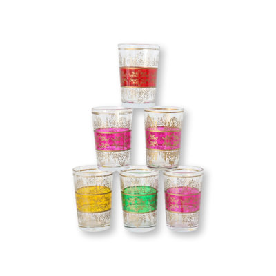 Verres multicolores French Boho